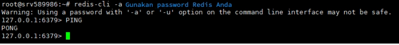 Mengecek Status Redis Redis Menggunakan Redis-CLI